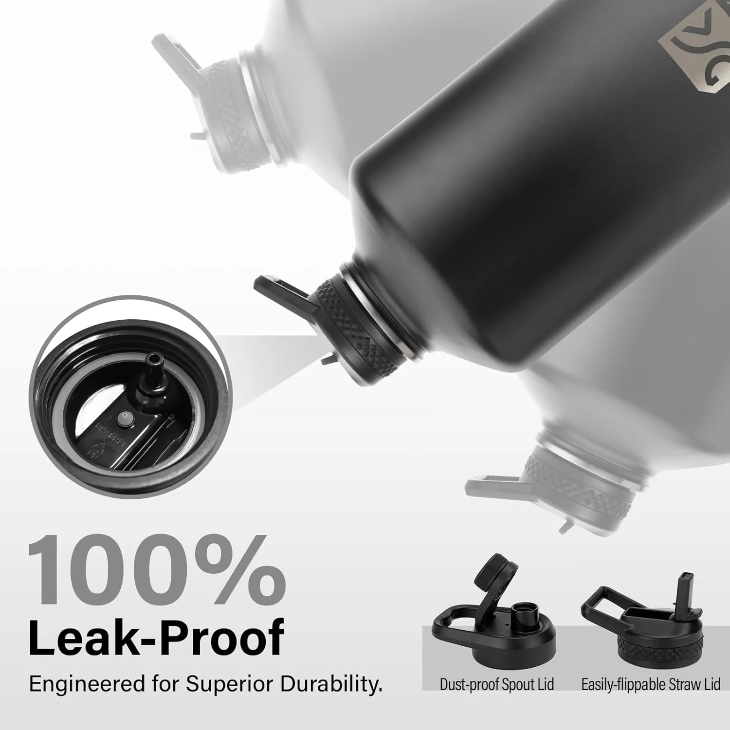 1 Gallon Water Bottle Insulated | Thickened Stainless Steel Vacuum Metal Water Jug | Portable Sports Large Thermos for Gym and Hiking with Straw, Carrier Bag, Handle Strap | BPA-Free 128 oz