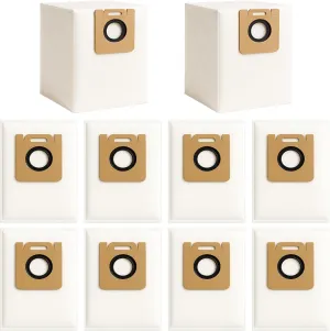 10 Pack 4.0L Dust Bag for Dreame D10 Plus RLS3D Robot Vacuum Cleaner Replacement Parts Accessories, 10 Vacuum Bags