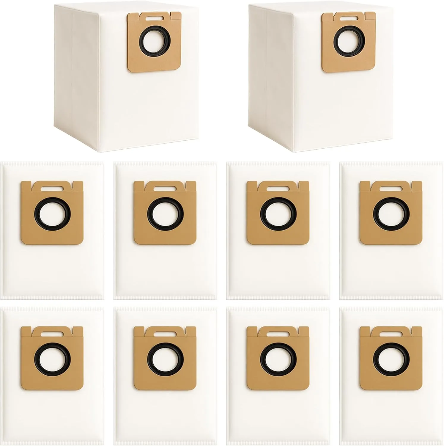 10 Pack 4.0L Dust Bag for Dreame D10 Plus RLS3D Robot Vacuum Cleaner Replacement Parts Accessories, 10 Vacuum Bags
