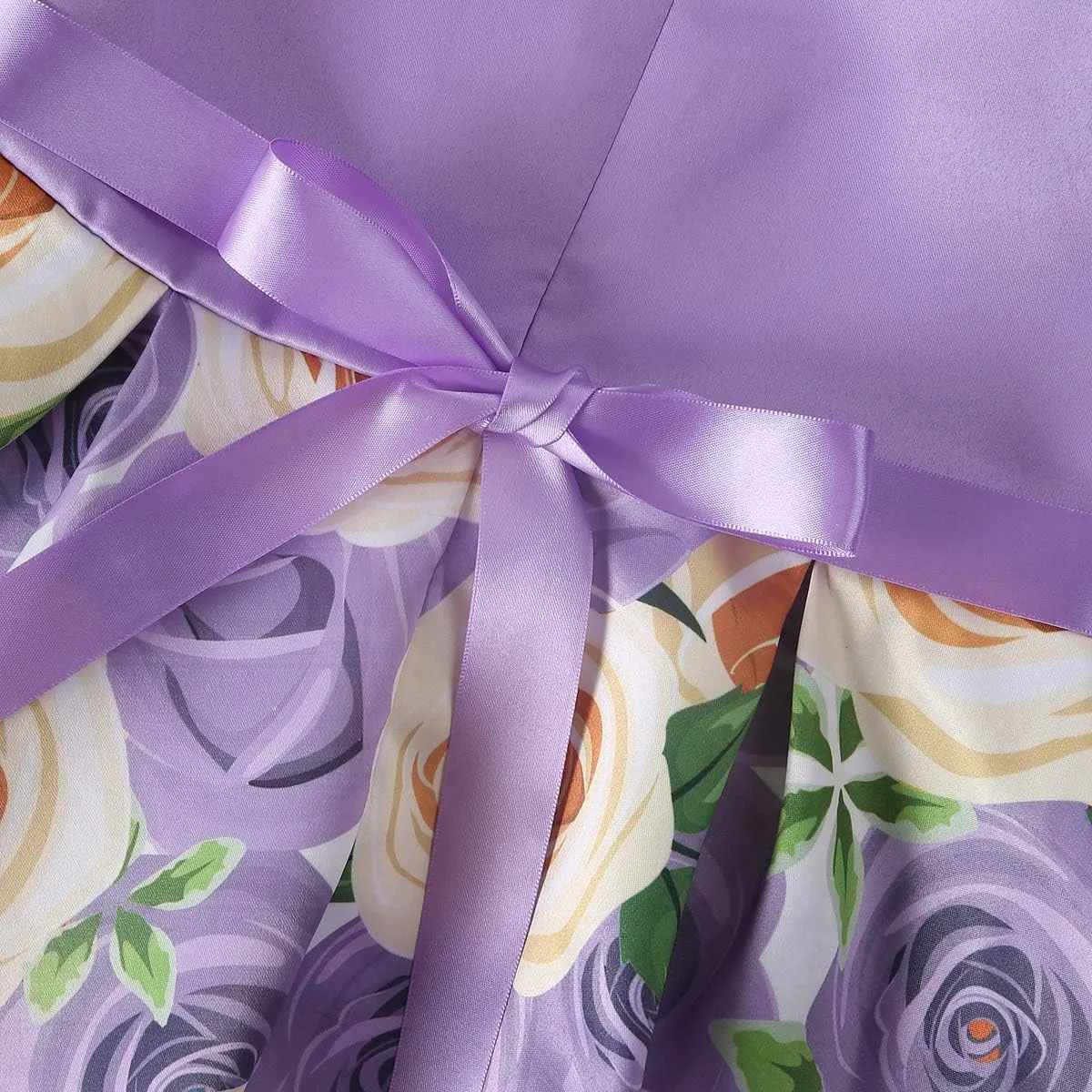 2-9T Girls Kids Striped Floral Ruffles Flower Dress Ball Gown Party Formal Dresses