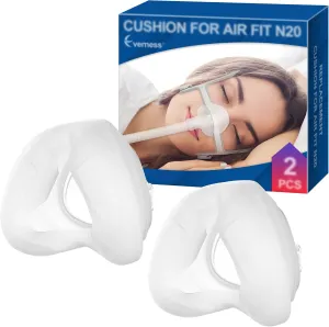 2 Packs Replacement Cushion (M) Compatible with N20, Snug Fit & Softer Wear, Compatible with Original Frame, Great-Value & Durable Replacement Supplies by Everness (M)