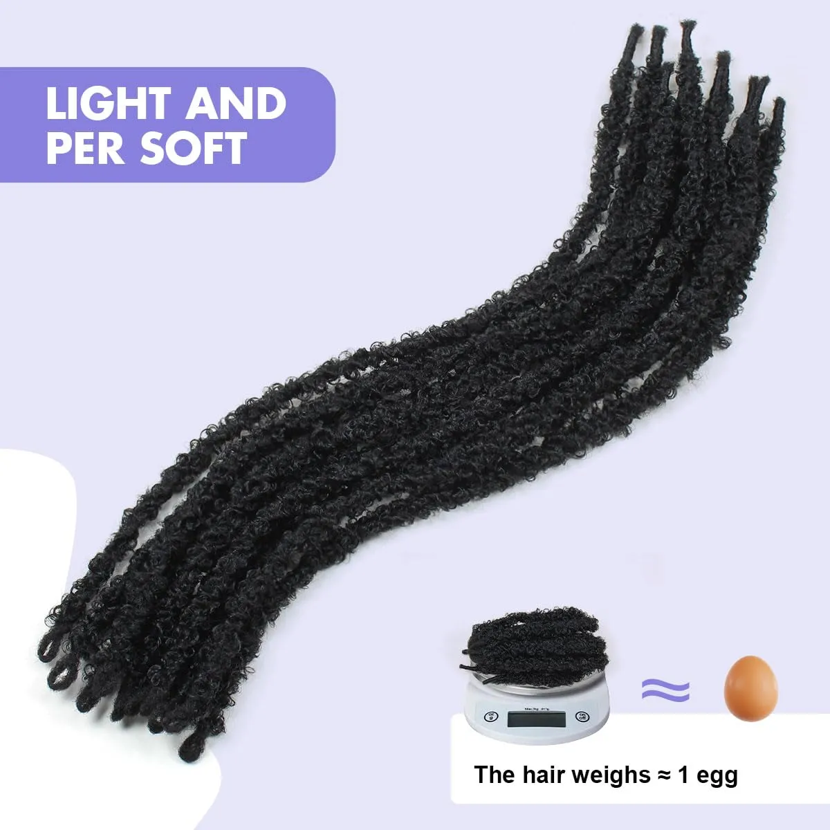 24 inch 6 Packs Distressed Butterfly Locs Crochet Hair, Soft Big Butterfly Distressed Locs Crochet Hair Synthetic Fluffy Soft Locs Crochet Braids Hair Extensions (27#)