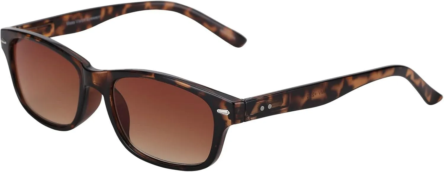 3 Pair of Full Reading Sunglasses (Non Bifocal) for Men and Women - Outdoor Sun Readers