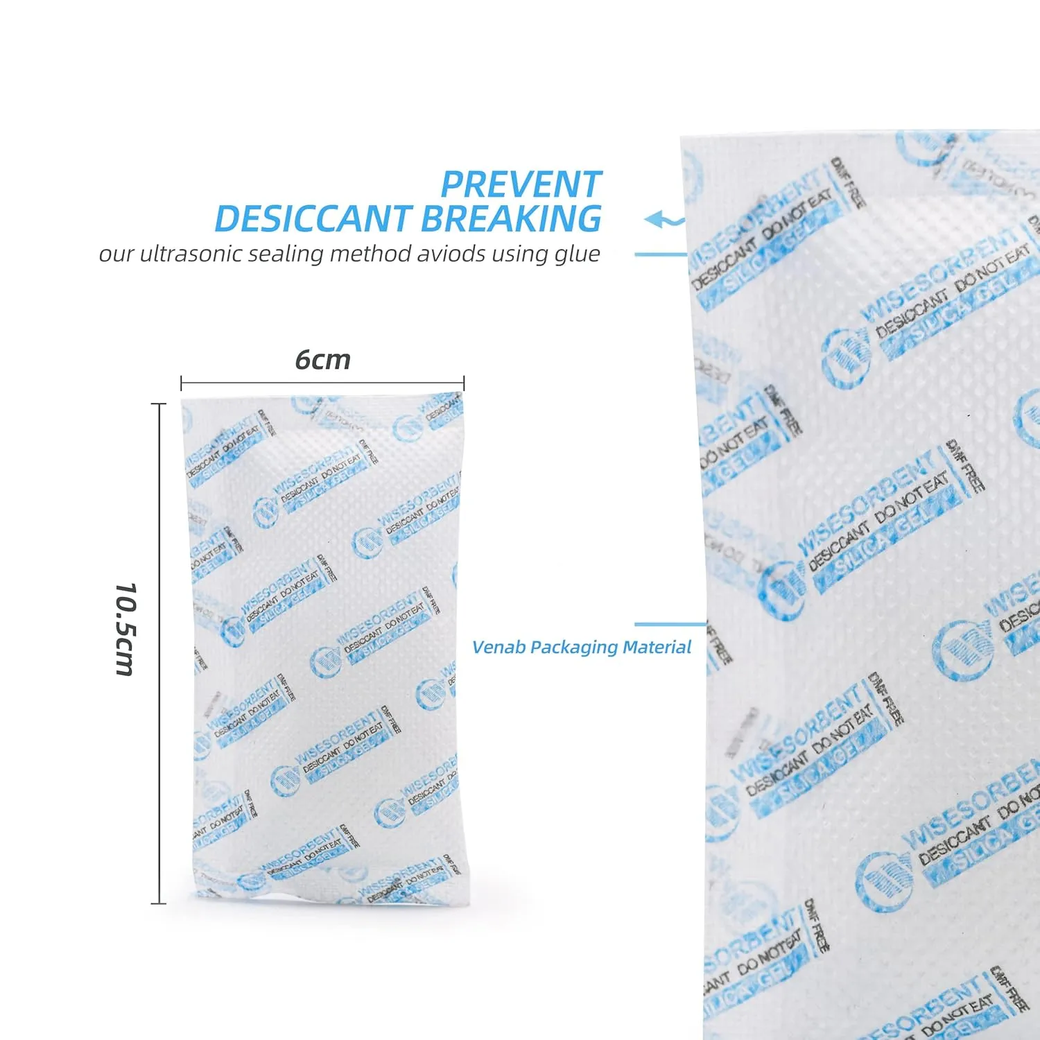 30 Packs 20 Gram Silica Gel Packets, Dessicant Packs for Storage, Moisture Absorber Bag, Humidity Packs