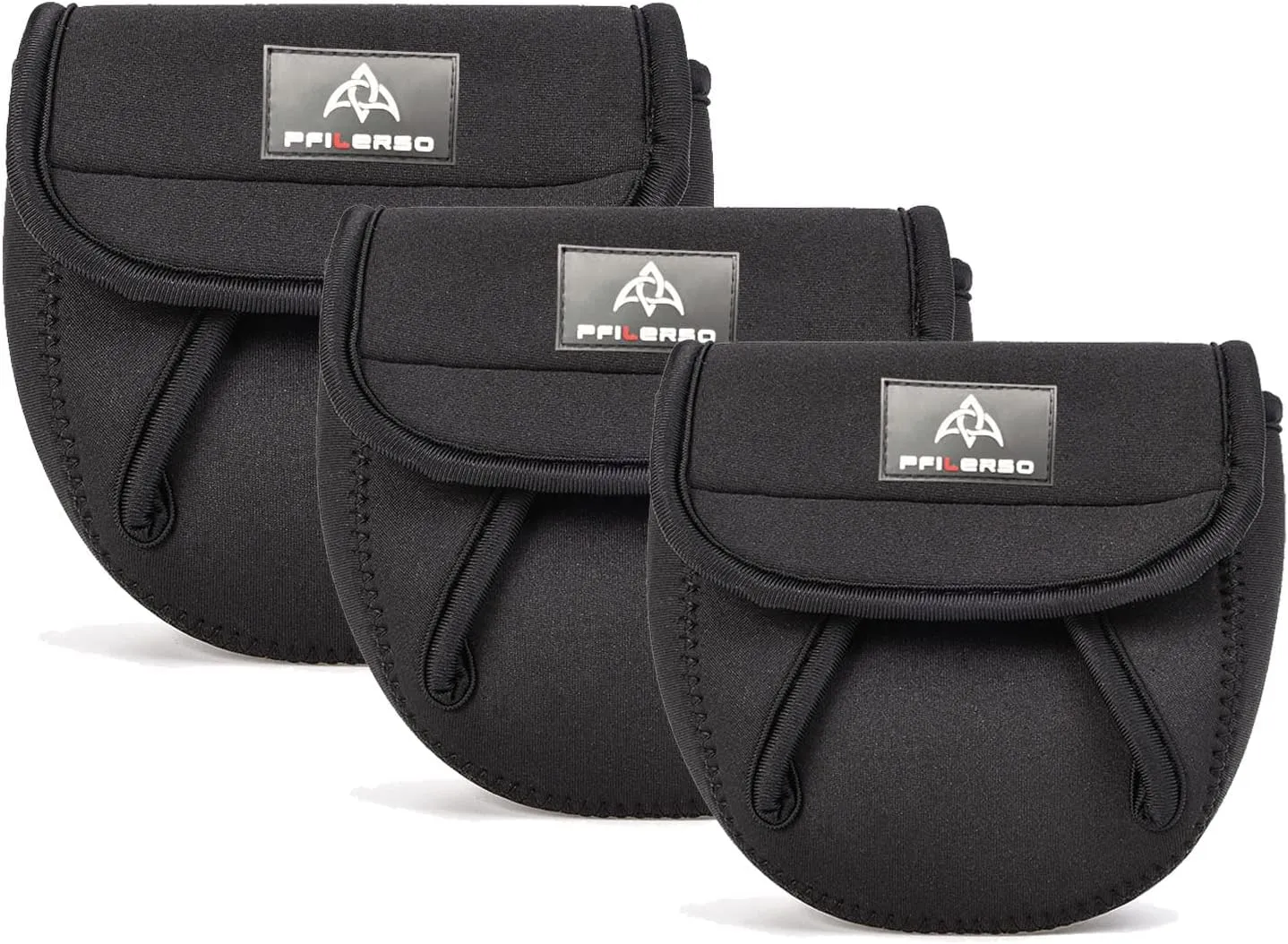 3Pcs Fishing Spinning Reel Covers Bag Baitcasting Trolling Fishing Reel Protective Case Pouch Sleeve Gloves Fishing Bags Fits 1000-8000 Series Reel 3Size (3Pack 3szie)