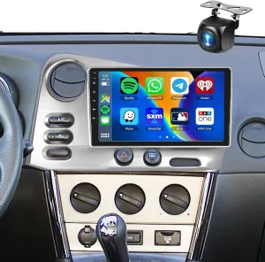 【4 64】 for Toyota Corolla Matrix 03-04 & Pontiac Vibe 03-08 Android Car Radio Stereo Wireless CarPlay Android Auto,9 inch IPS Car Stereo Bluetooth5.0,GPS,WiFi,SWC,59UI,32EQ AI DSP HD Backup Camera