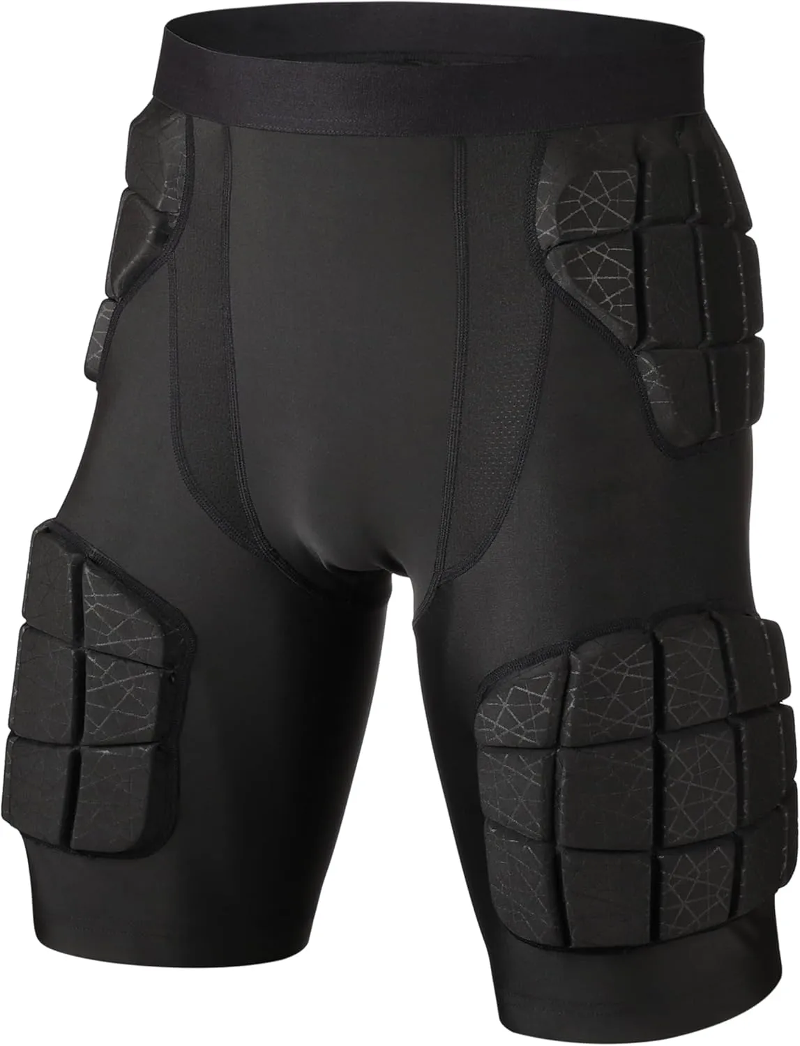 5-Pad Football Compression Girdle/Shorts, Football Padded Shorts, Football Girdle Hip and Thigh Protector