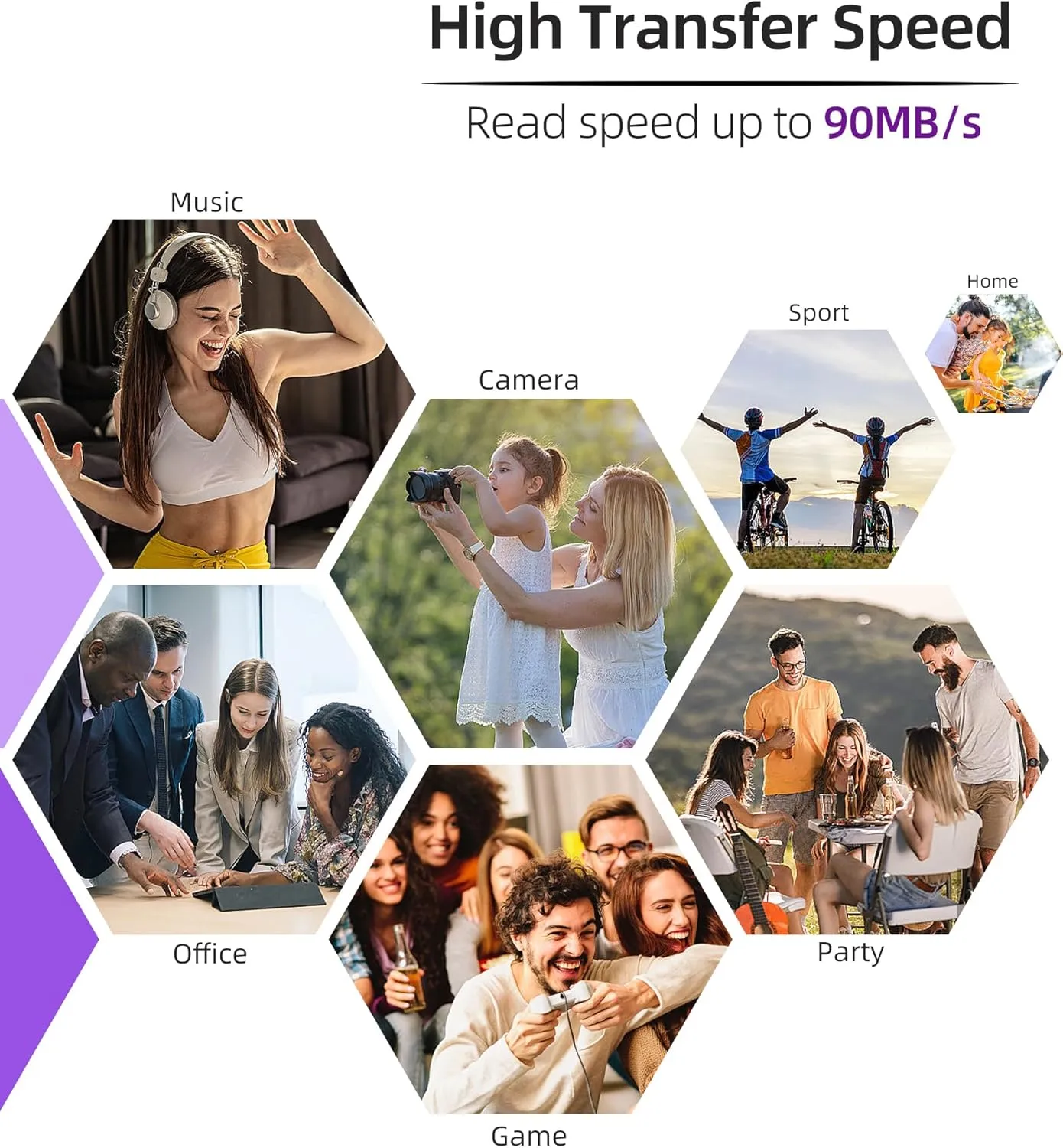512GB Micro SDXC Memory Card, Camera Plus TF Card with Adapter, Up to 100MB/s Read Speed, 4K UHD&5K Video Support, U1, V30, A1 Rated, Waterproof, for Security Camera, Dashcam, Drones