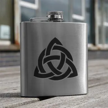 6oz Stainless Steel Hip Flasks in 8 Designs