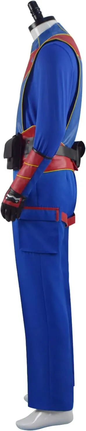 Adult Superhero Danger Costume Halloween Henry Cosplay Costume Jacket Vest Pants Battle Suits with Mask Set