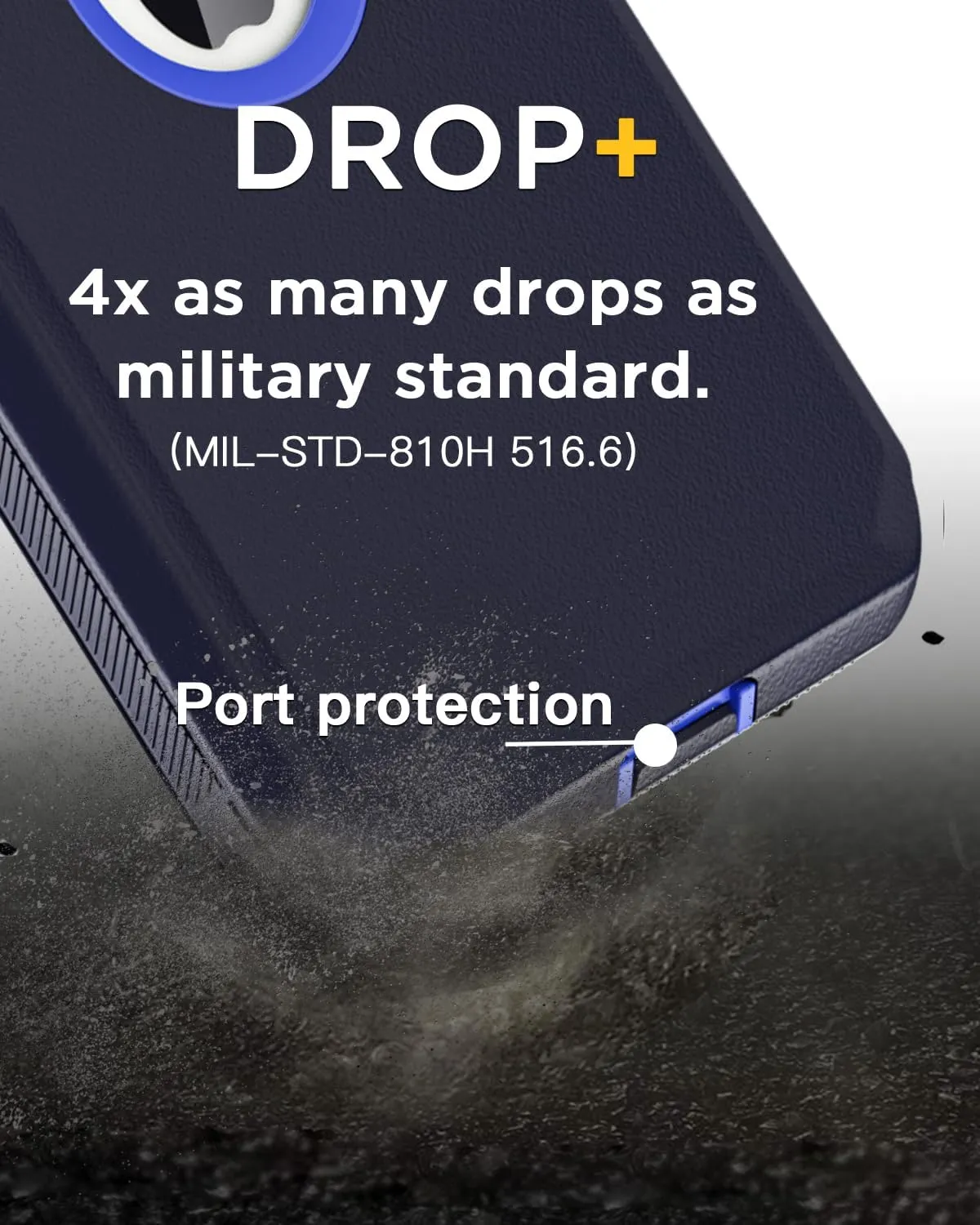 AICase for iPhone 11 Case,Heavy Duty Drop Protection Full Body Rugged Shockproof Military Protective Tough Durable Cover for iPhone 11 6.1"_8 Maritime Blue/Admiral Blue