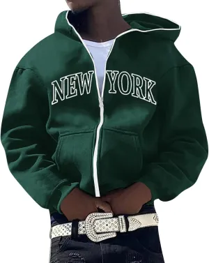 Alalaso Mens Hoodie Sweaters Cotton Long Sleeve Midweight Jersey with Hood Print Graphic Loose Fit Stylish Pullover
