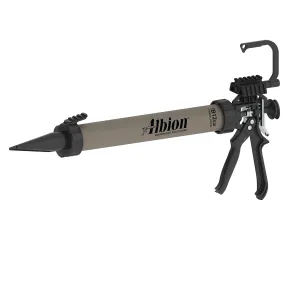 Albion Engineering B12S20(SPE) B-Line Manual Sausage Caulking Gun, Special Edition with Picatinny Rail Mounts & Integrated Hook, 20 oz, 12:1 Drive