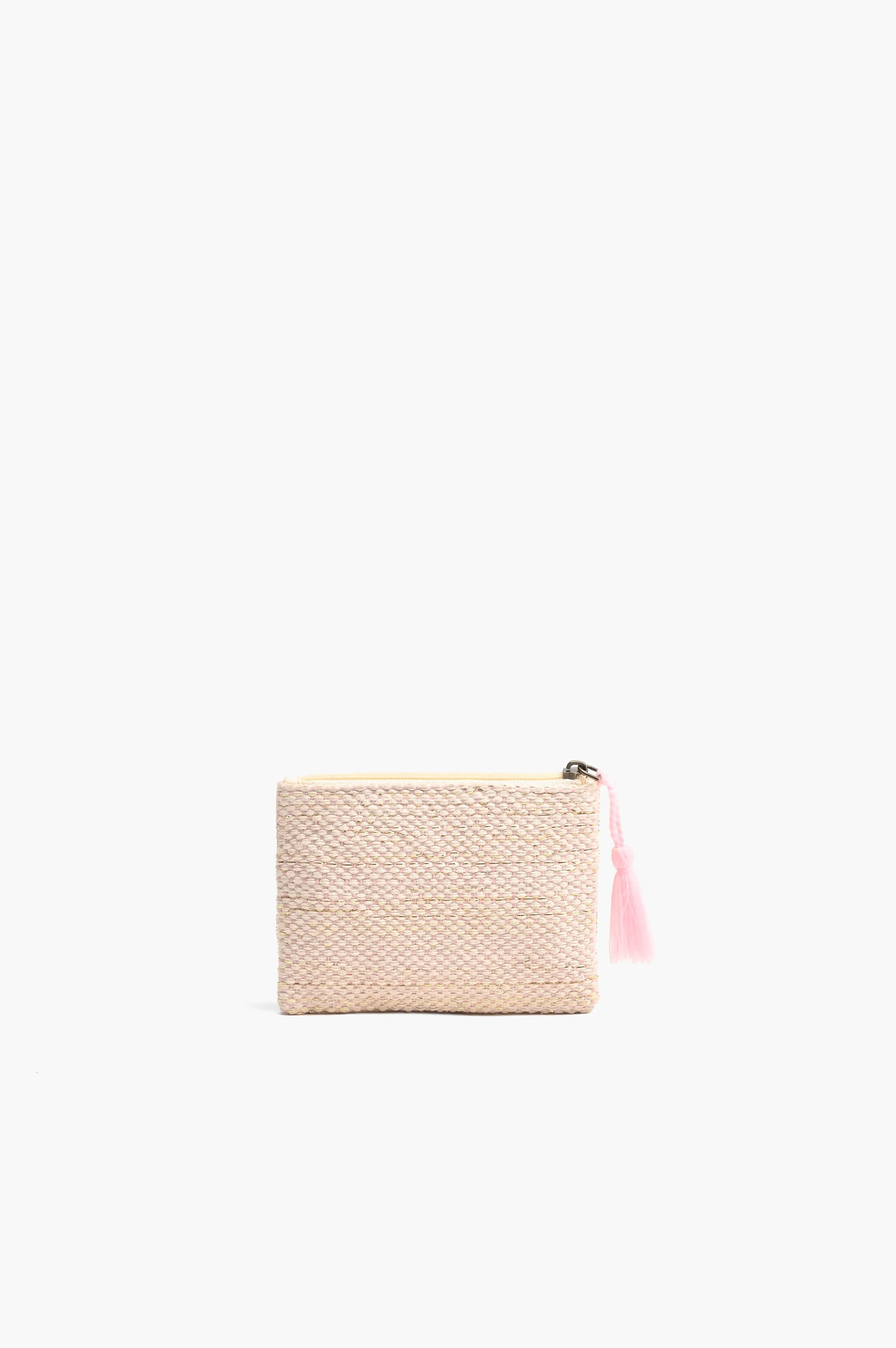 All the Love Coin Bag - Grey Leopard with Heart