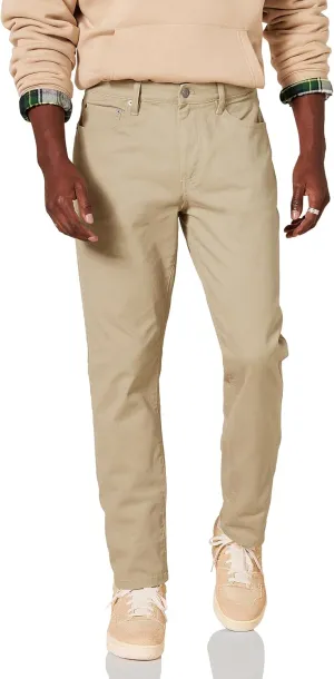 Amazon Essentials Men's Athletic-Fit Pants, 5-Pocket Stretch Twill Work, Big & Tall