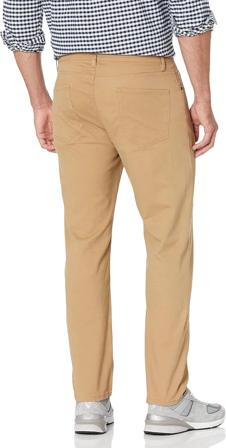 Amazon Essentials Men's Straight Fit 5-Pocket Stretch Twill Pants