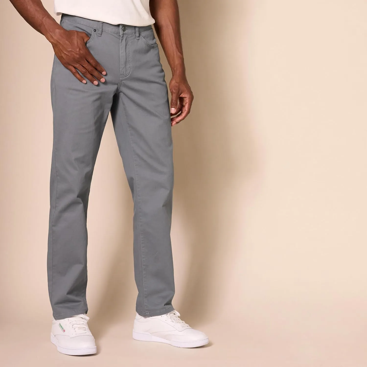 Amazon Essentials Men's Straight Fit 5-Pocket Stretch Twill Pants