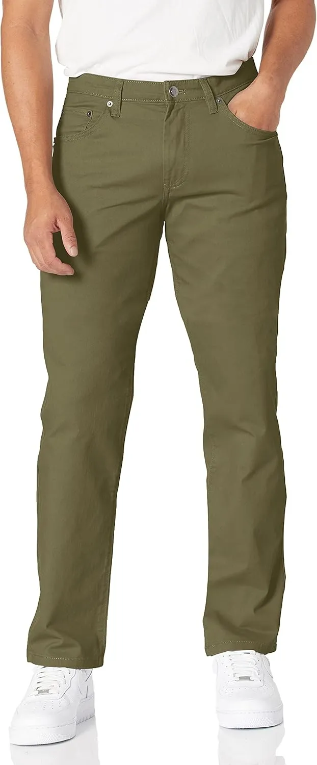 Amazon Essentials Men's Straight Fit 5-Pocket Stretch Twill Pants