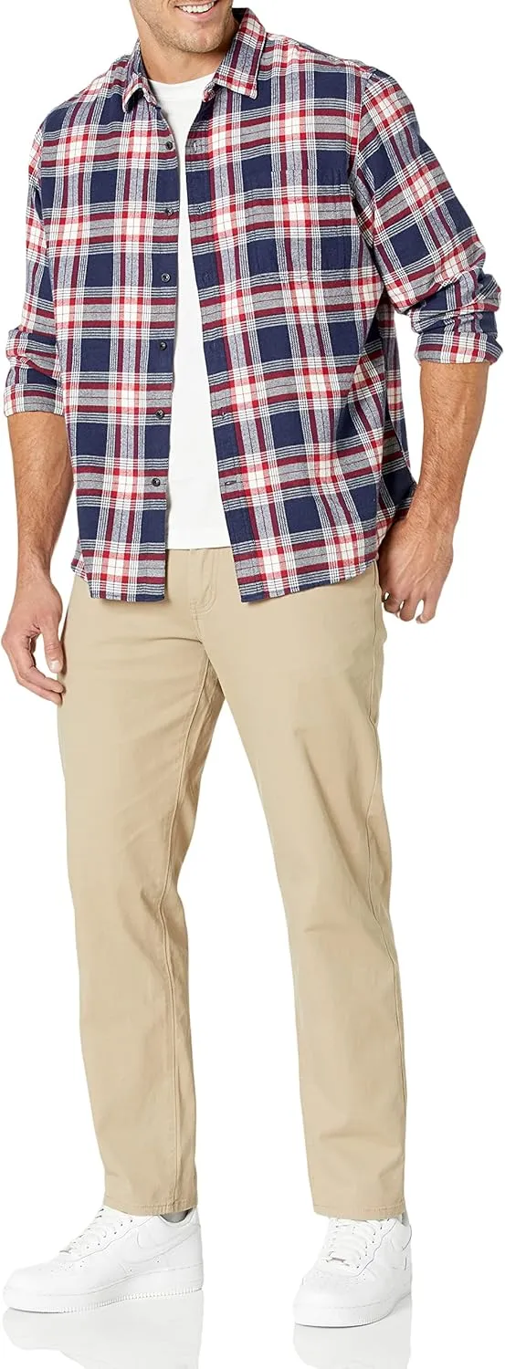 Amazon Essentials Men's Straight Fit 5-Pocket Stretch Twill Pants