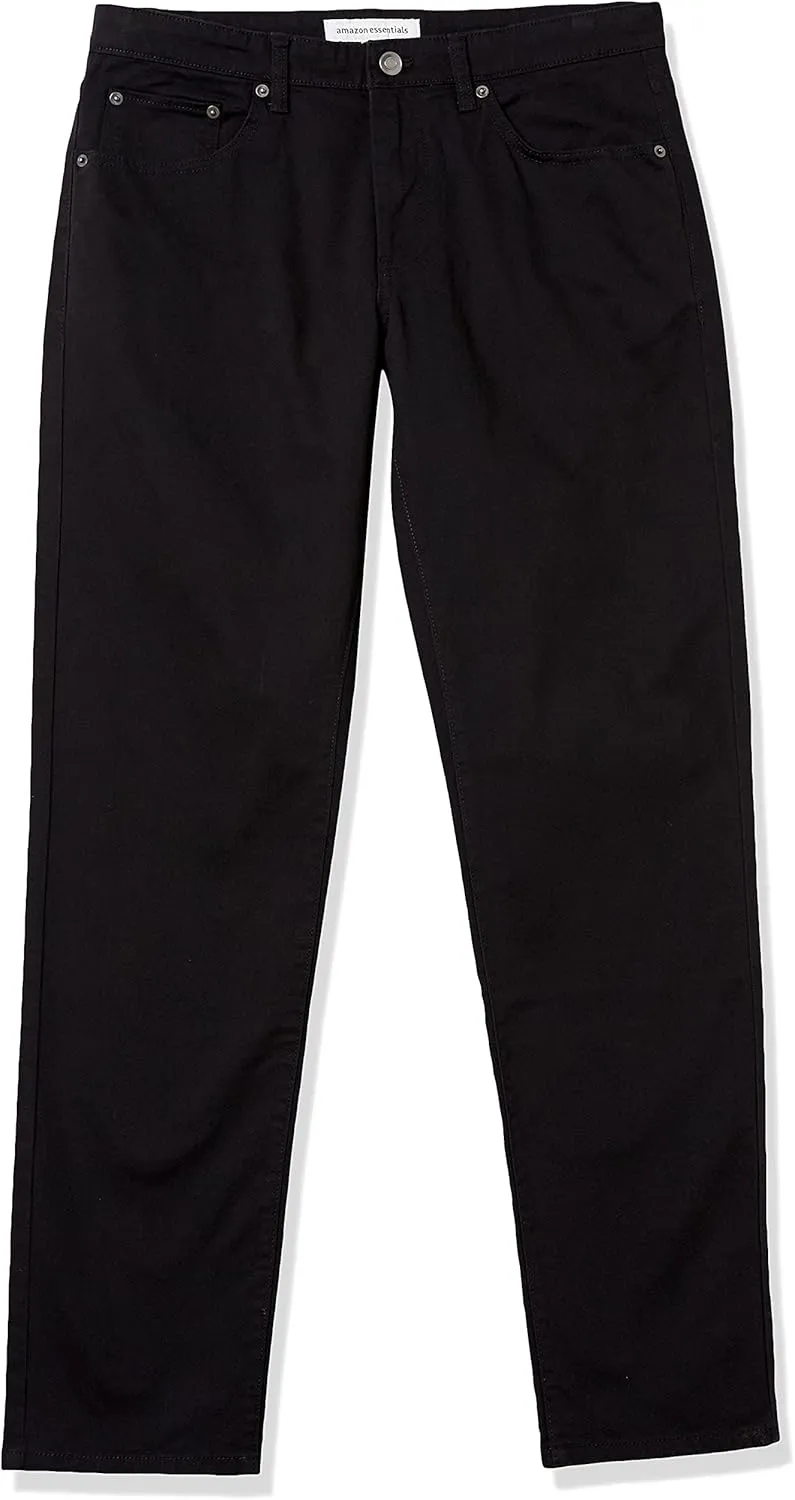 Amazon Essentials Men's Straight Fit 5-Pocket Stretch Twill Pants
