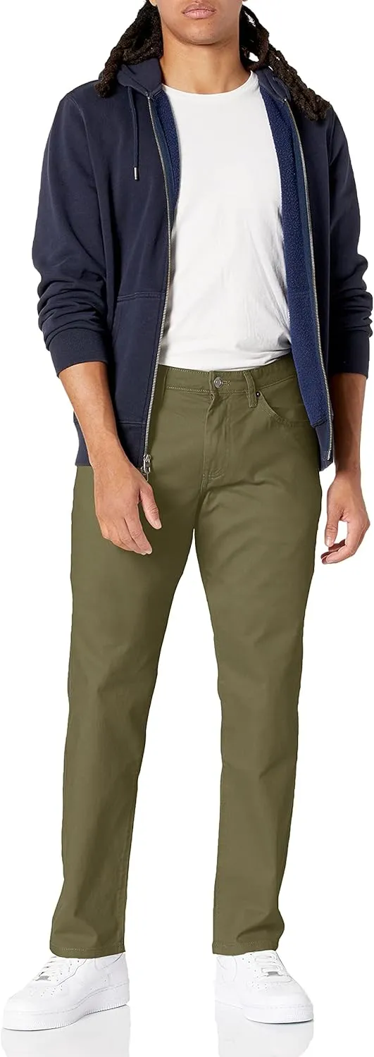 Amazon Essentials Men's Straight Fit 5-Pocket Stretch Twill Pants