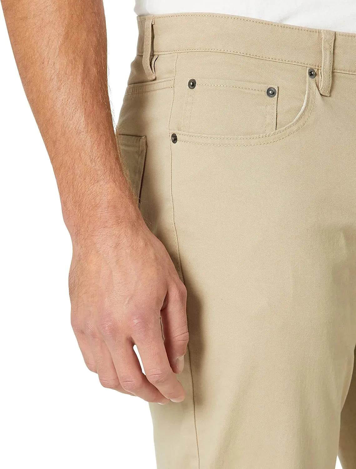 Amazon Essentials Men's Straight Fit 5-Pocket Stretch Twill Pants