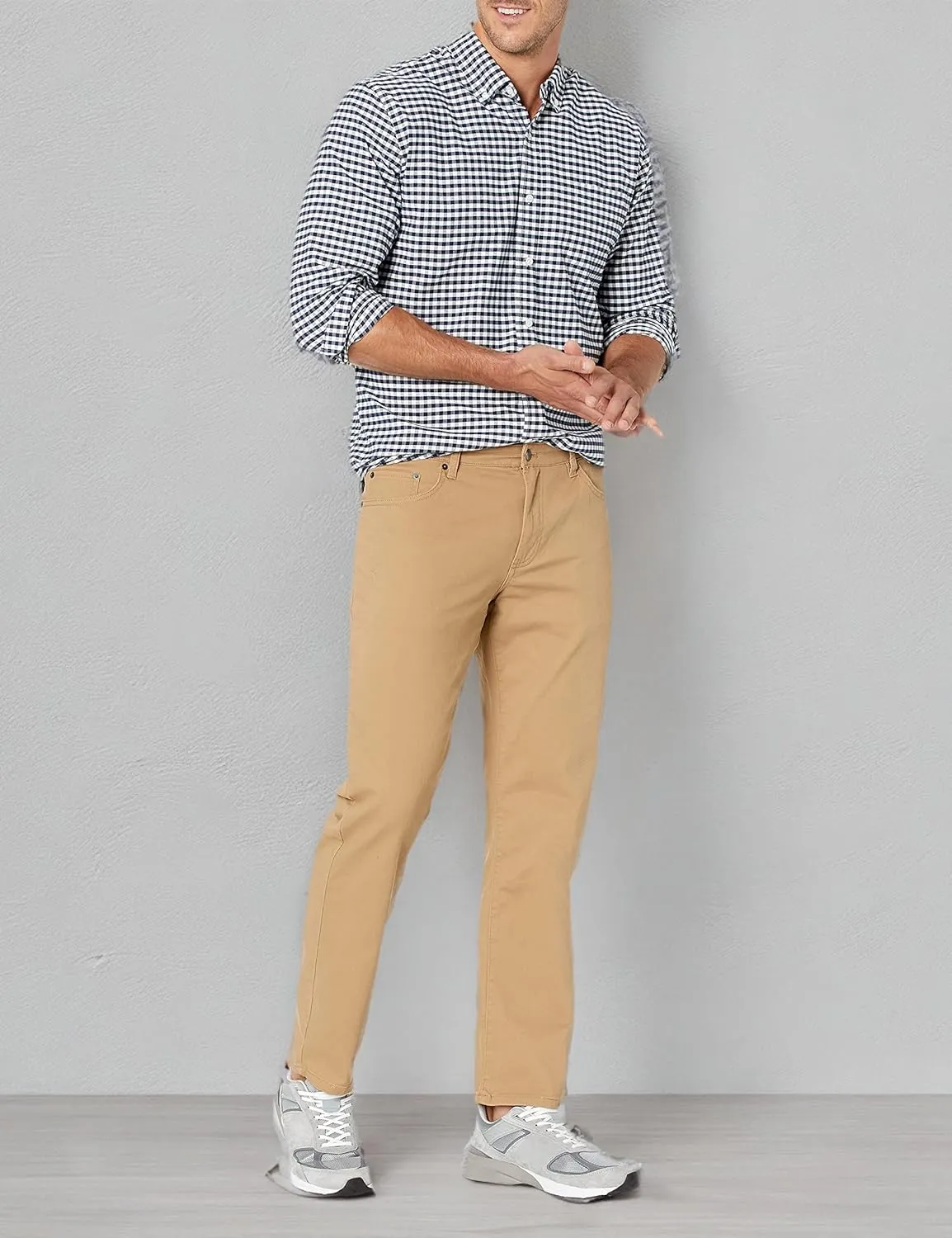 Amazon Essentials Men's Straight Fit 5-Pocket Stretch Twill Pants