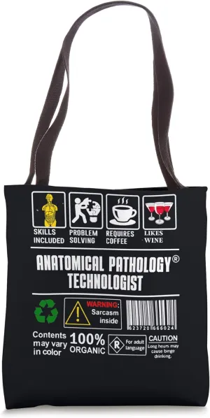 Anatomical Pathology Technologist Label Coffee Wine Tote Bag