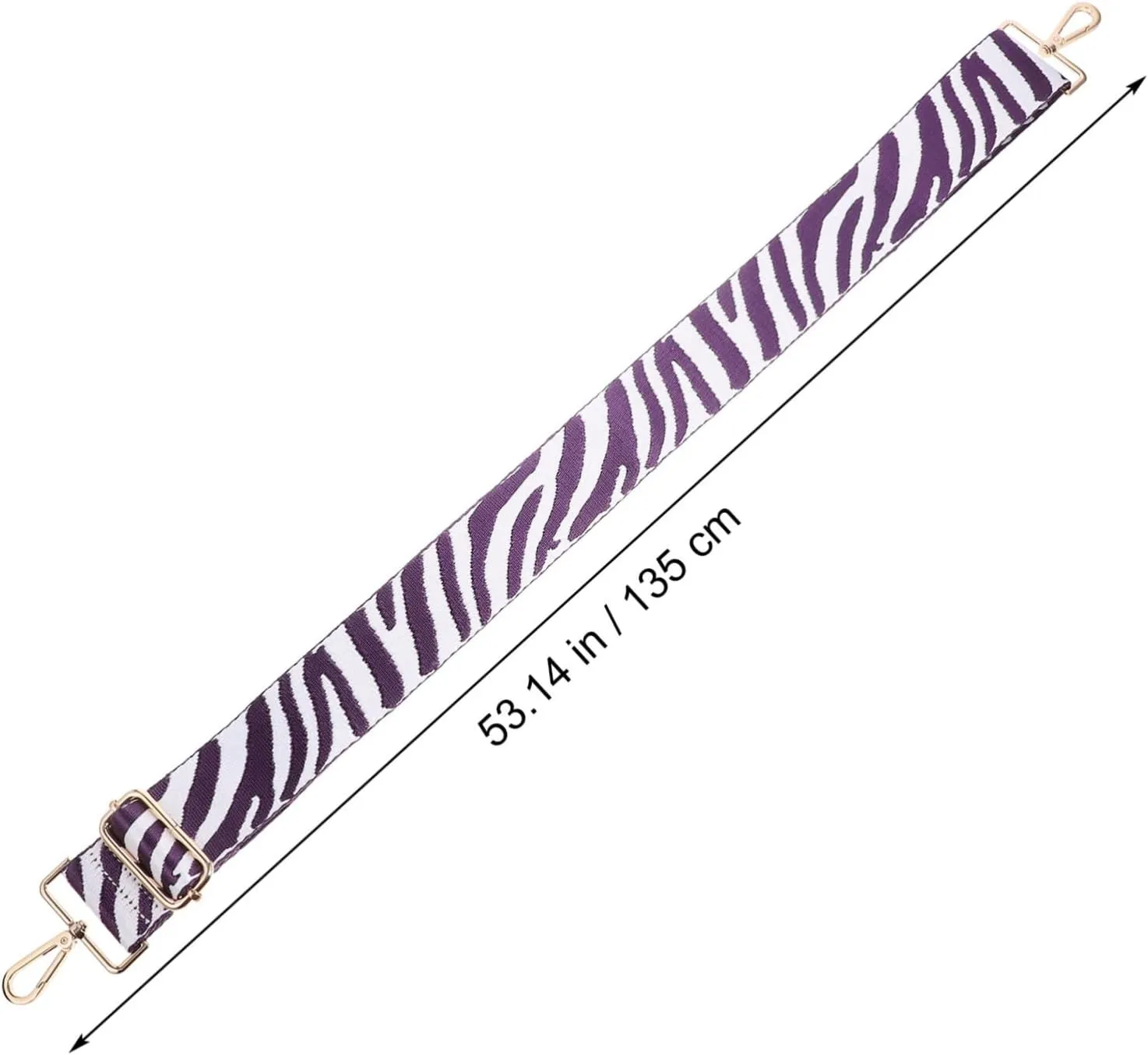 Angoily Zebra Wide Shoulder Strap Colorful Wide Straps for Handbags Strap for Bag Adjustable Patterned Striped