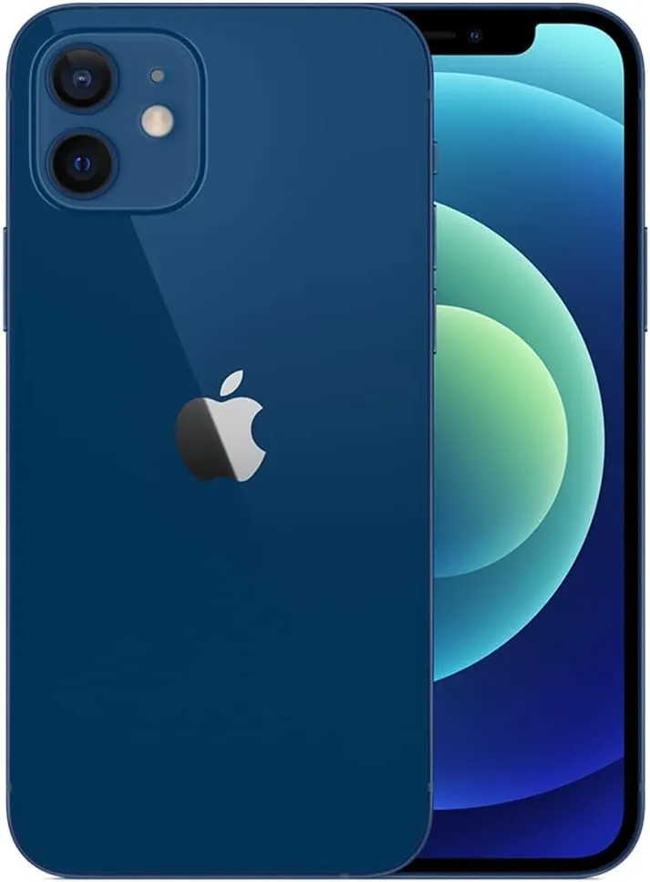 Apple iPhone 12, 64GB, Blue - Unlocked (Renewed)