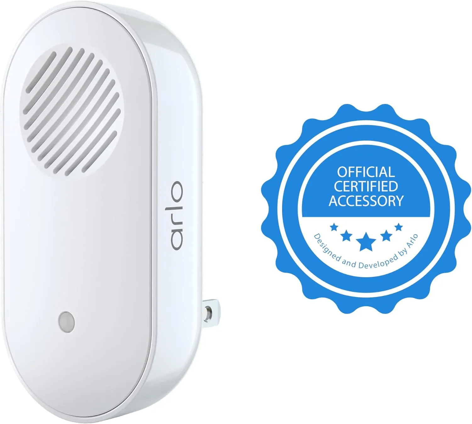 Arlo Chime 2 - Built-in Siren, Audible Alerts, Customizable Melodies, Wi-Fi Connected, Compatible Wired and Wireless Doorbell Camera, Security Camera, and Smart Home Devices (AC2001)