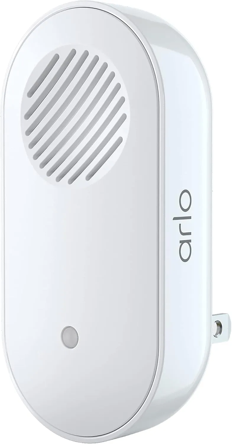 Arlo Chime 2 - Built-in Siren, Audible Alerts, Customizable Melodies, Wi-Fi Connected, Compatible Wired and Wireless Doorbell Camera, Security Camera, and Smart Home Devices (AC2001)