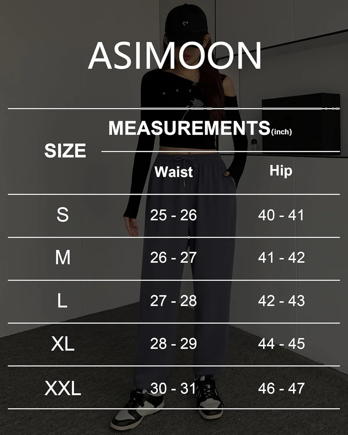 ASIMOON Womens Pants Lightweight Loose Casual Joggers Comfy Stretch Yoga Running Workout Lounge Pants with Pockets