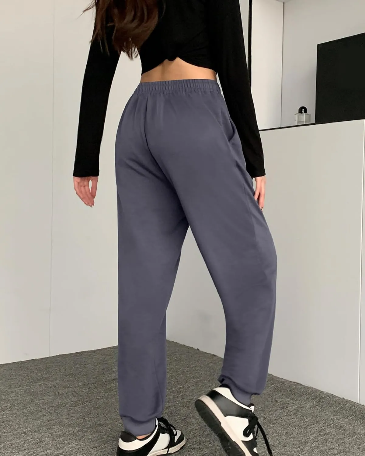 ASIMOON Womens Pants Lightweight Loose Casual Joggers Comfy Stretch Yoga Running Workout Lounge Pants with Pockets