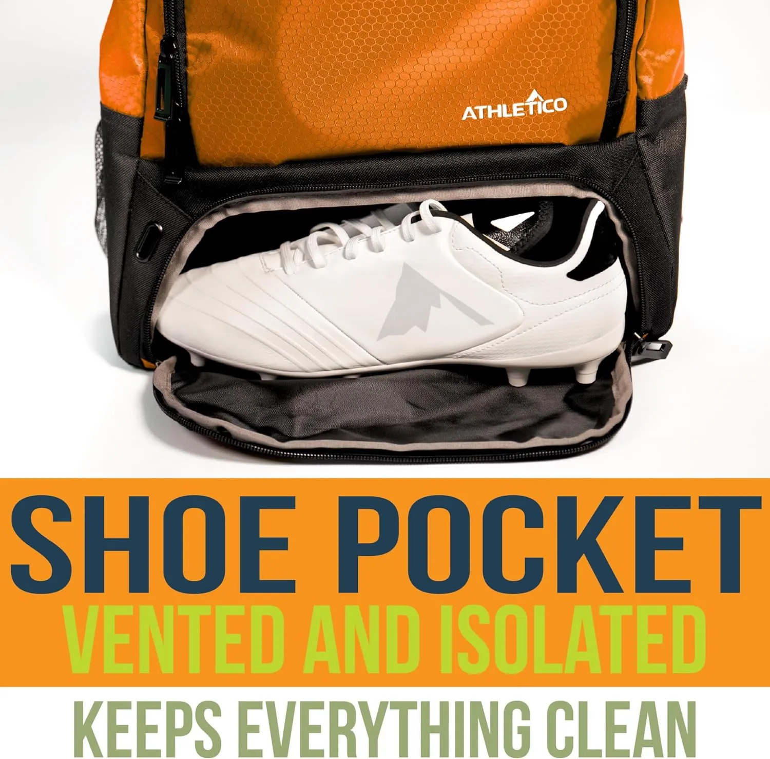 Athletico Youth Soccer Bag - Soccer Backpack & Bags for Basketball, Volleyball & Football | Includes Separate Cleat and Ball Compartment