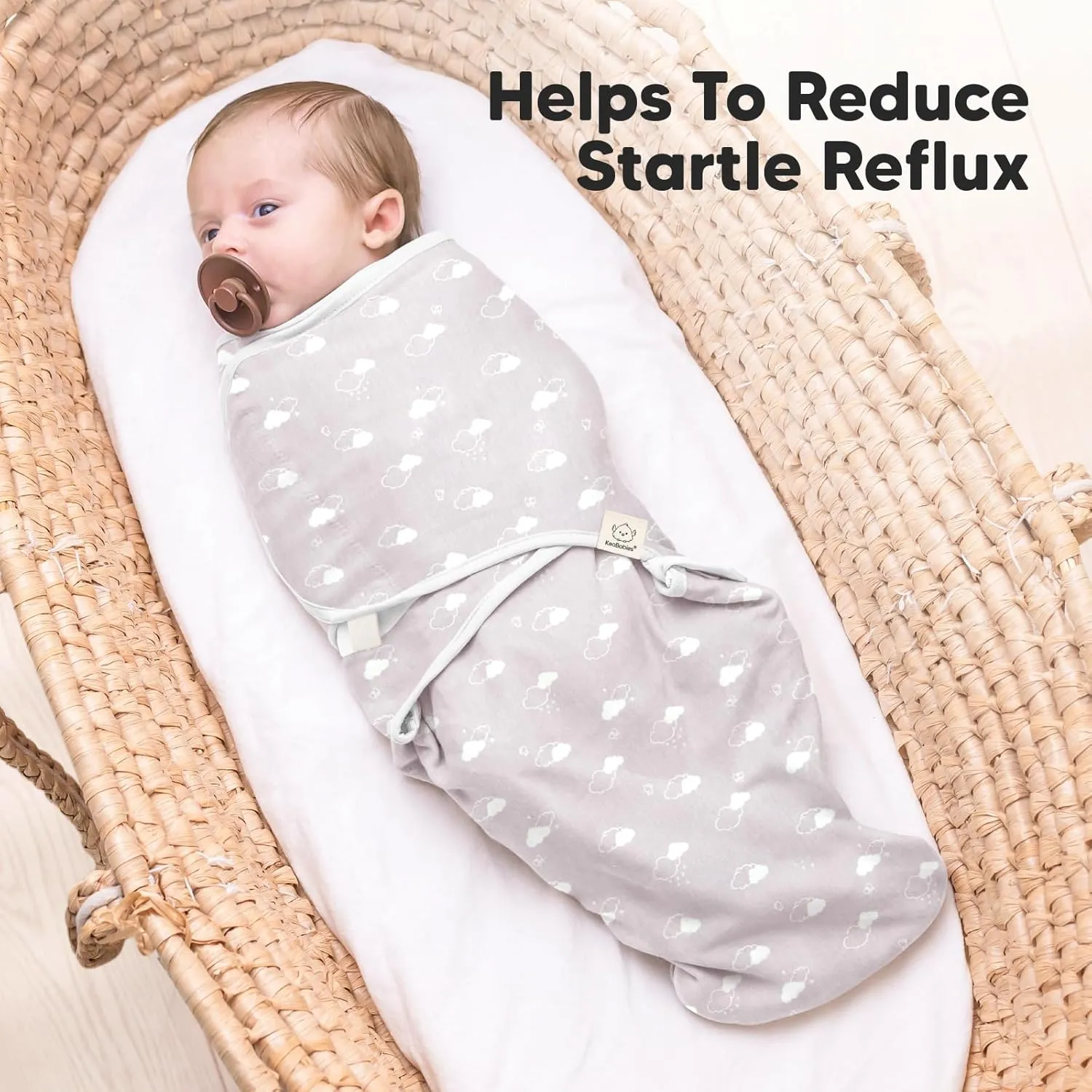 Baby Swaddle Sleep Sacks with Zipper - 3-Pack Swaddles for Newborns 0-3 Months, Infant, Baby Girls, Boys, Soft & Durable Newborn Sleep Sack, Easy Diaper Change Swaddling Blanket (Aspire)
