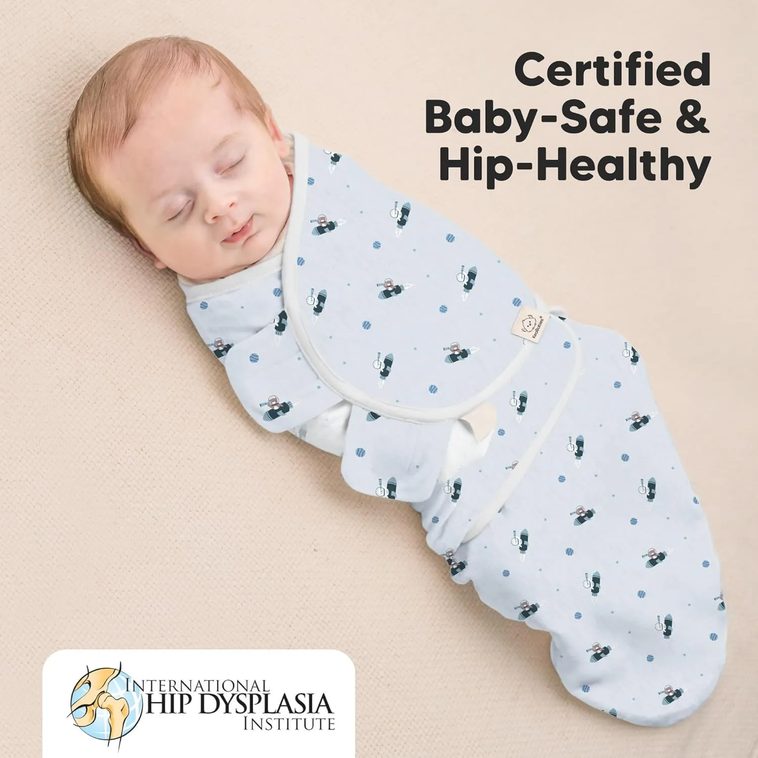 Baby Swaddle Sleep Sacks with Zipper - 3-Pack Swaddles for Newborns 0-3 Months, Infant, Baby Girls, Boys, Soft & Durable Newborn Sleep Sack, Easy Diaper Change Swaddling Blanket (Space Quest)