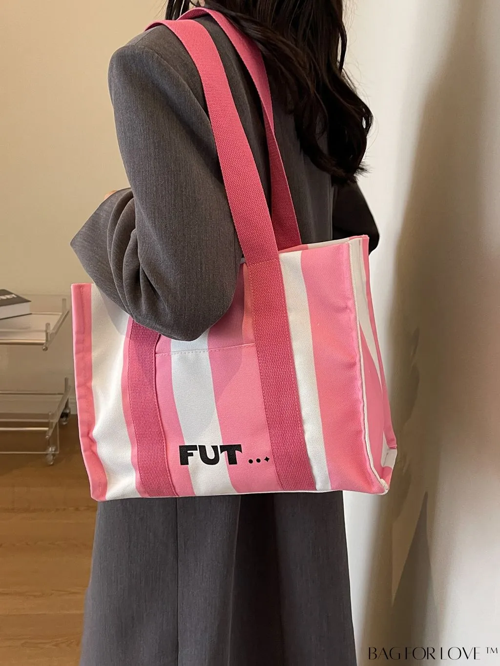 BagForLove - 2023 Casual Womens Canvas Tote Bag: Chic & Spacious Shoulder Bag for Commuting