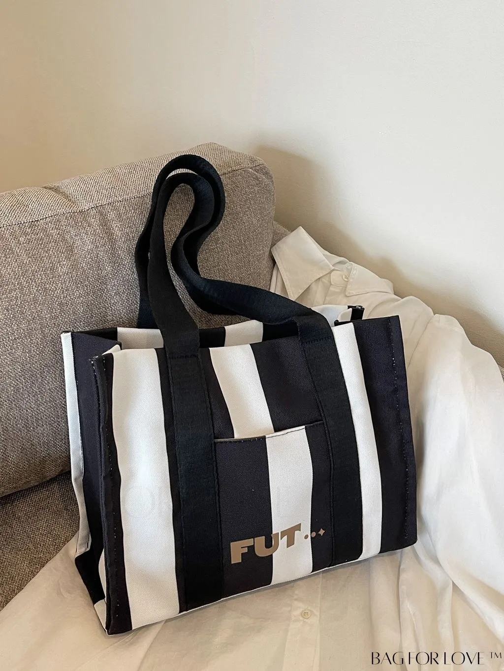 BagForLove - 2023 Casual Womens Canvas Tote Bag: Chic & Spacious Shoulder Bag for Commuting