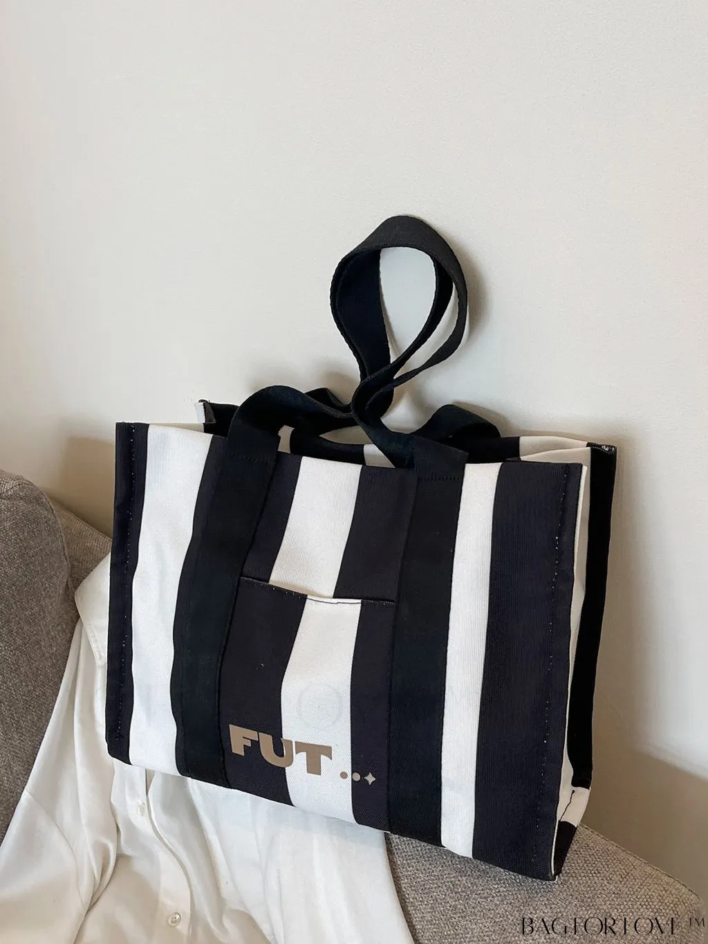 BagForLove - 2023 Casual Womens Canvas Tote Bag: Chic & Spacious Shoulder Bag for Commuting