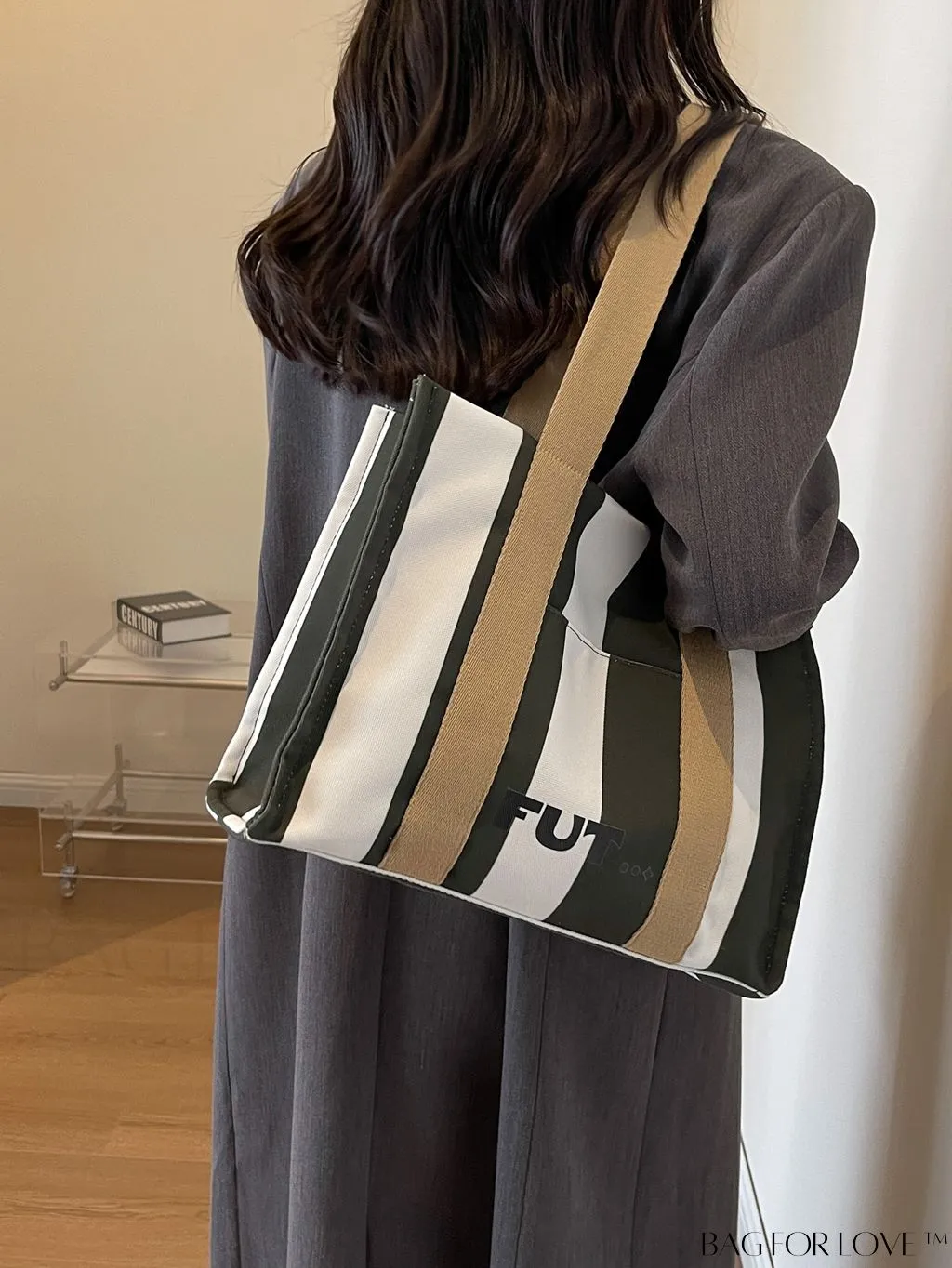 BagForLove - 2023 Casual Womens Canvas Tote Bag: Chic & Spacious Shoulder Bag for Commuting