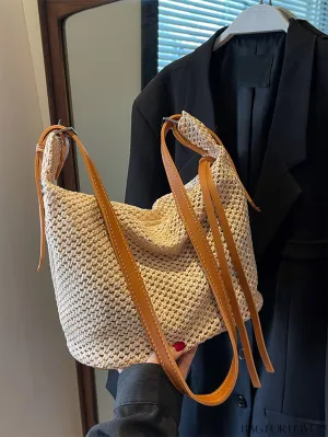 BagForLove - 2023 Chic Woven Tote: Stylish, Spacious, and Versatile Womens Shoulder Bag