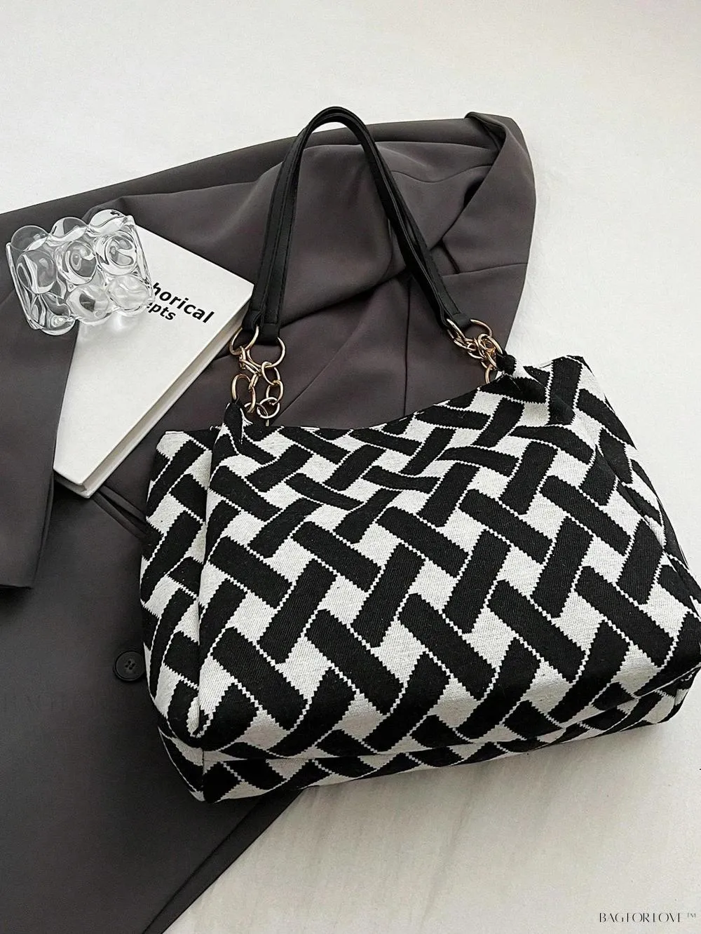 BagForLove - Fashionable Polyester Shoulder Bag with Zipper Closure for Ladies' Everyday Use