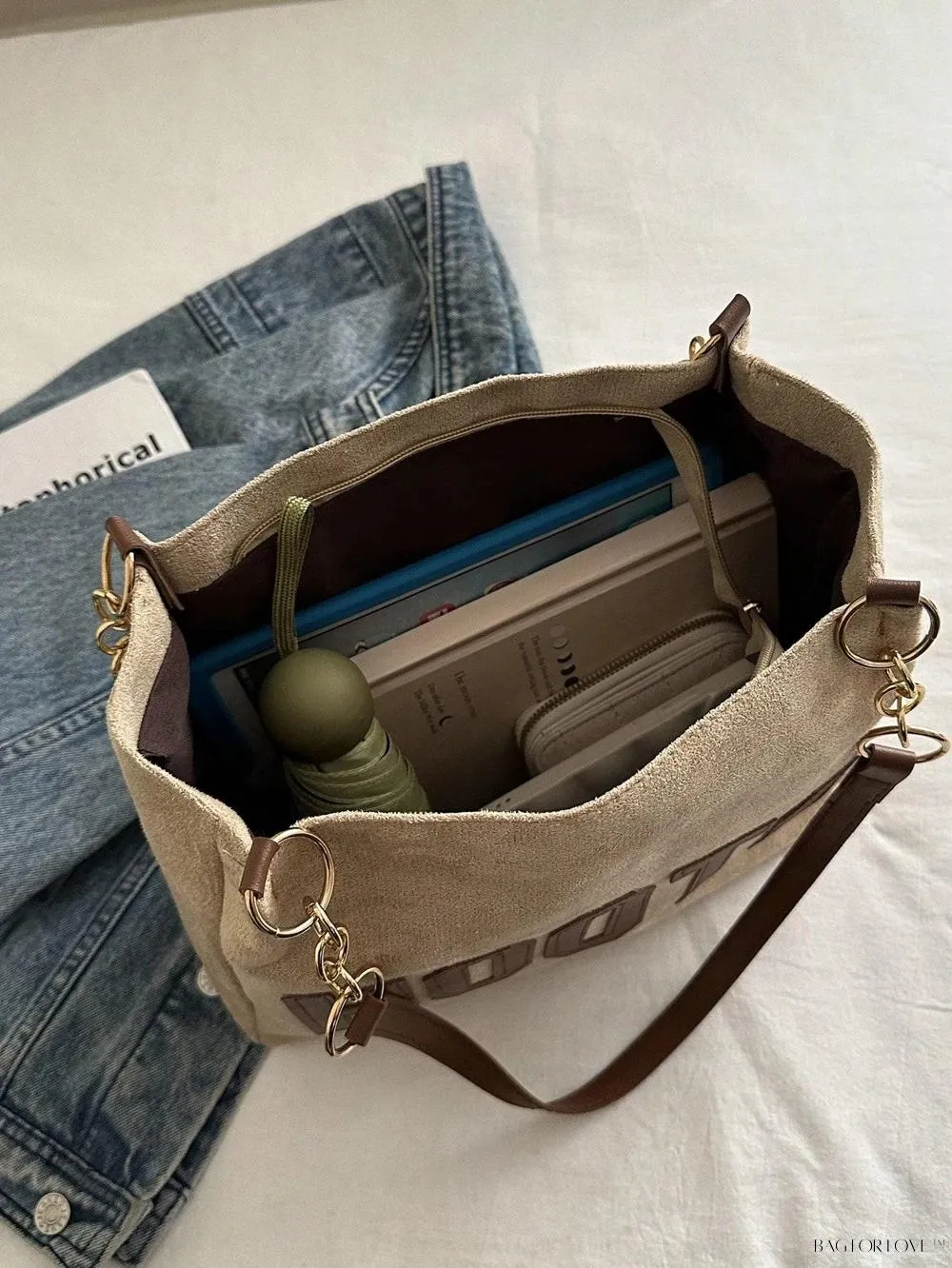 BagForLove - Fashionable Polyester Shoulder Bag with Zipper Closure for Ladies' Everyday Use
