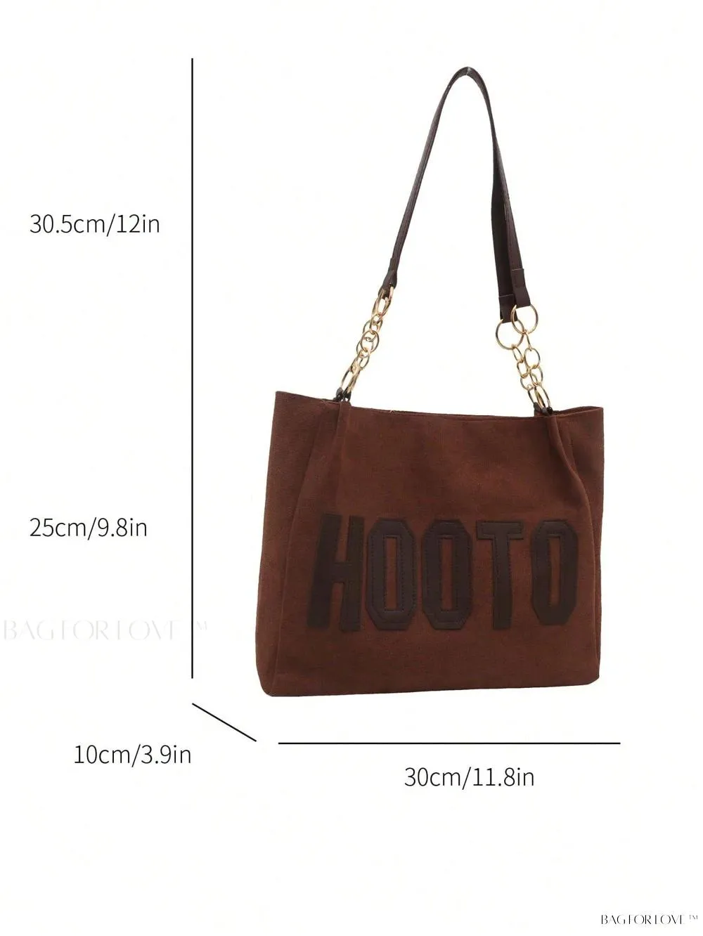 BagForLove - Fashionable Polyester Shoulder Bag with Zipper Closure for Ladies' Everyday Use