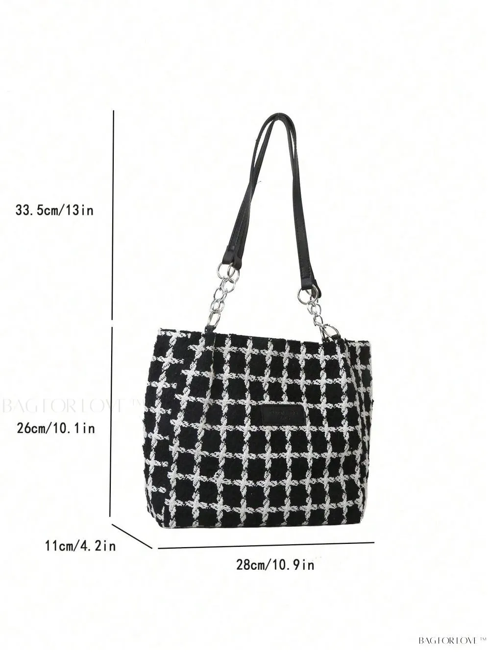 BagForLove - Fashionable Polyester Shoulder Bag with Zipper Closure for Ladies' Everyday Use