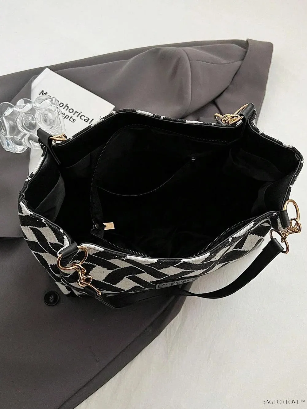 BagForLove - Fashionable Polyester Shoulder Bag with Zipper Closure for Ladies' Everyday Use