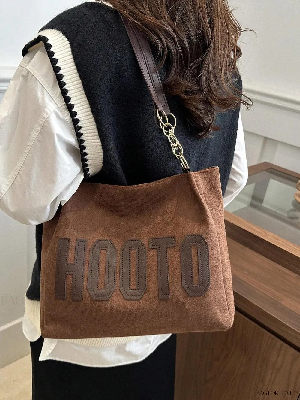 BagForLove - Fashionable Polyester Shoulder Bag with Zipper Closure for Ladies' Everyday Use