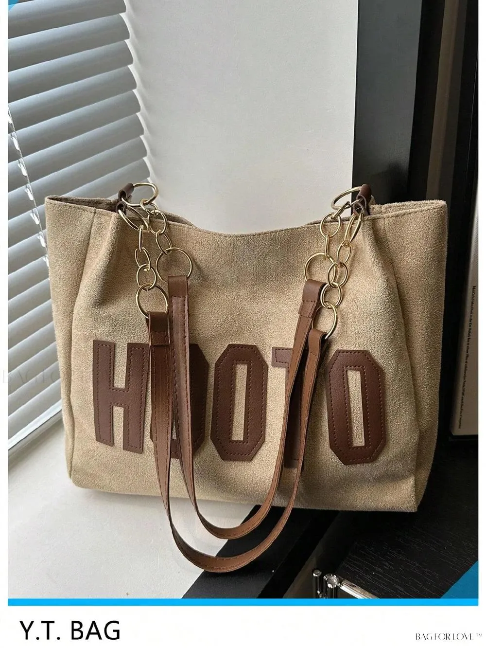 BagForLove - Fashionable Polyester Shoulder Bag with Zipper Closure for Ladies' Everyday Use