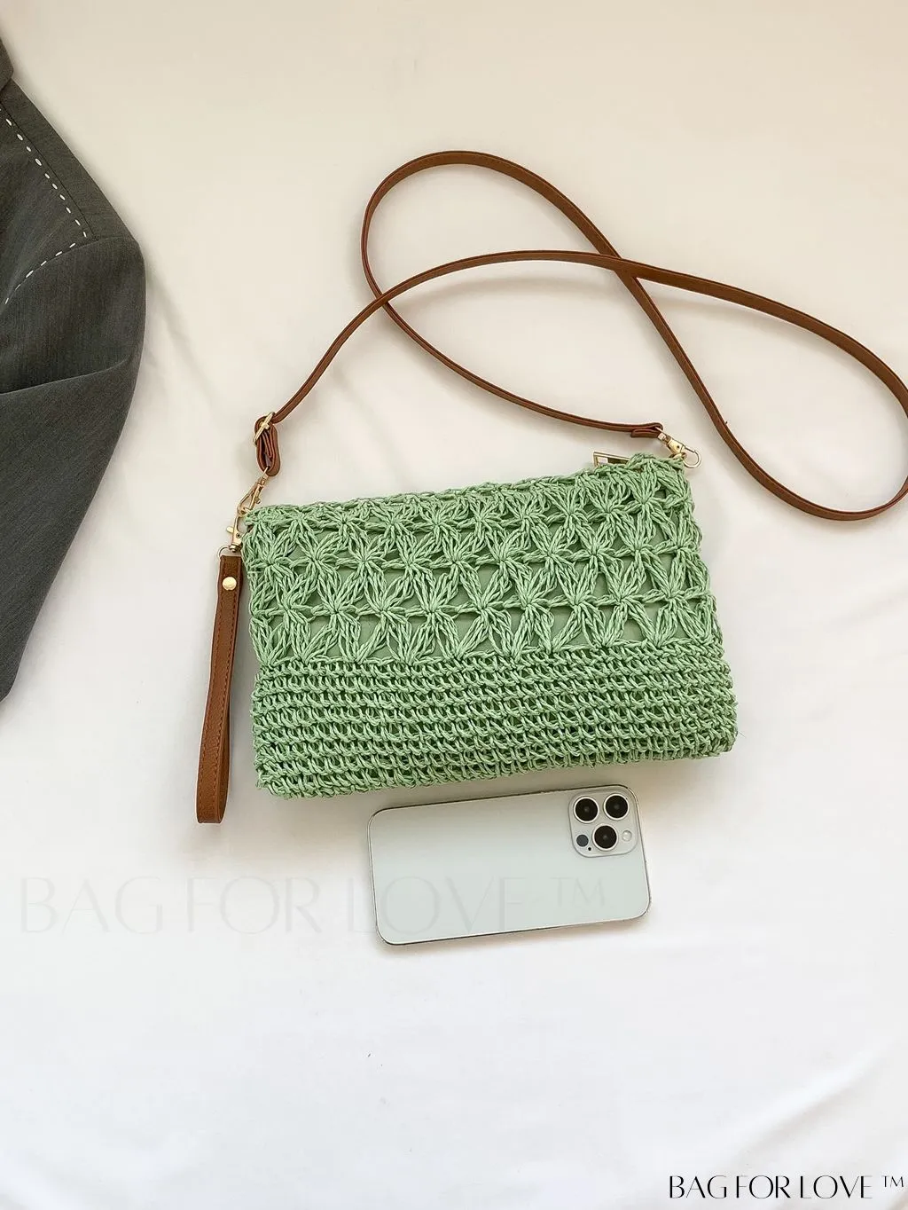 BagForLove - Holiday-Style Crossbody Bag: Intricate Hollow Woven Design